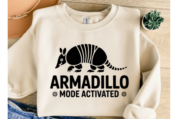 Armadillo Mode Activated PNG Funny SVG Graphics for T-Shirt Designs