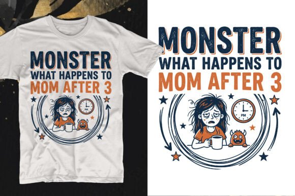 Monster Mom Funny Life T-Shirt Design Review