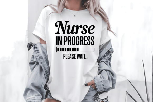 Nurse in Progress SVG Funny Nursing PNG Review