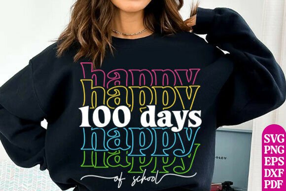Review: 100 Days of School SVG PNG PDF, 100 Days