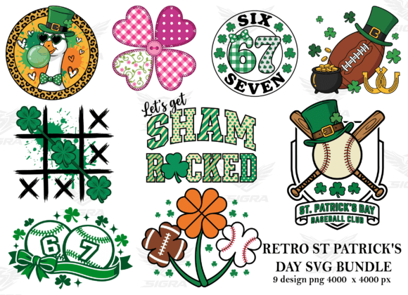 St Patrick s Day Svg Png Retro Design for Graphics and T-Shirt Designs