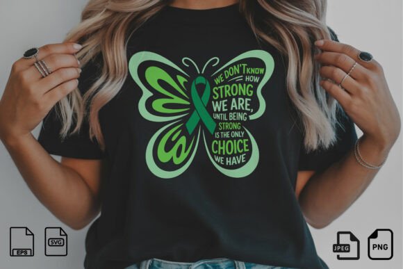 Strong Mental Health Butterfly SVG: Premium Graphics for T-Shirt Designs