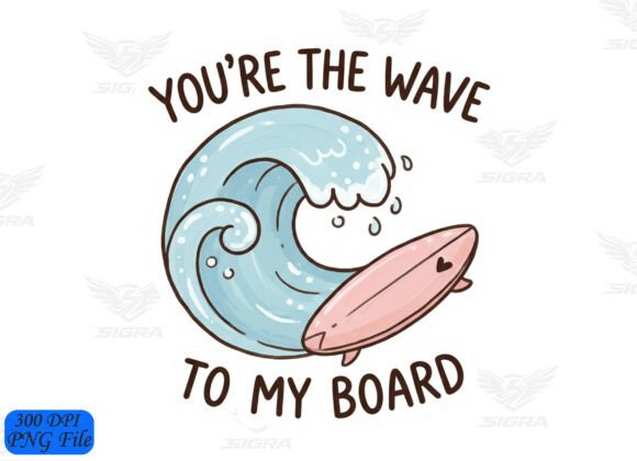 Surfboard Summer Pun SVG Hand Drawn PNG Graphics Review