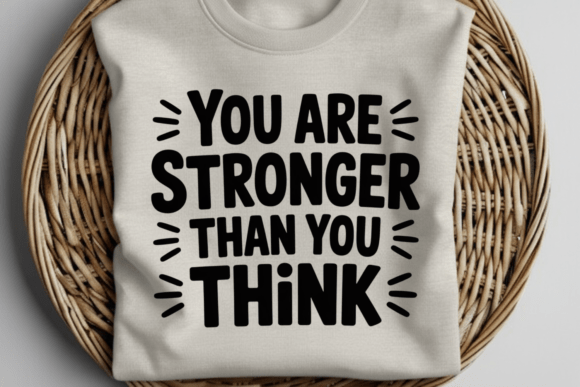 You Are Stronger Than You Think PNG SVG Graphics for T-Shirt Designs